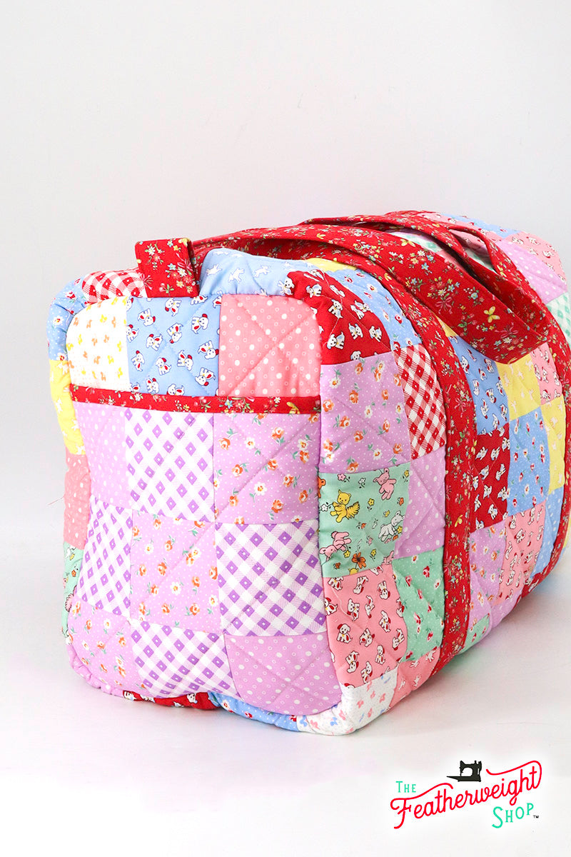 PATTERN, Quilted PATCHWORK Duffle Bag by Knot & Thread