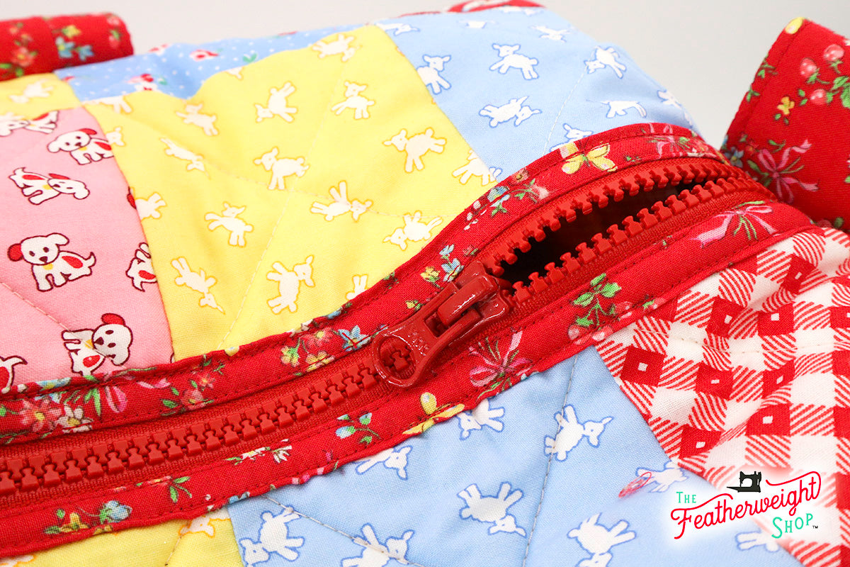 PATTERN, Quilted PATCHWORK Duffle Bag by Knot & Thread