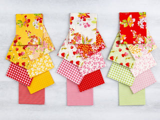 Load image into Gallery viewer, Fabric, Picnic Florals by My Mind&#39;s Eye - 2 1/2&quot; Strips Rolie Polie