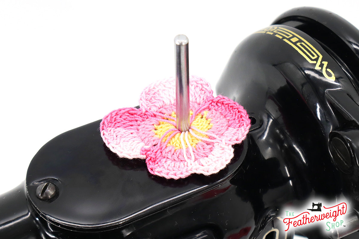 Spool Pin Doily - Pansy Flower