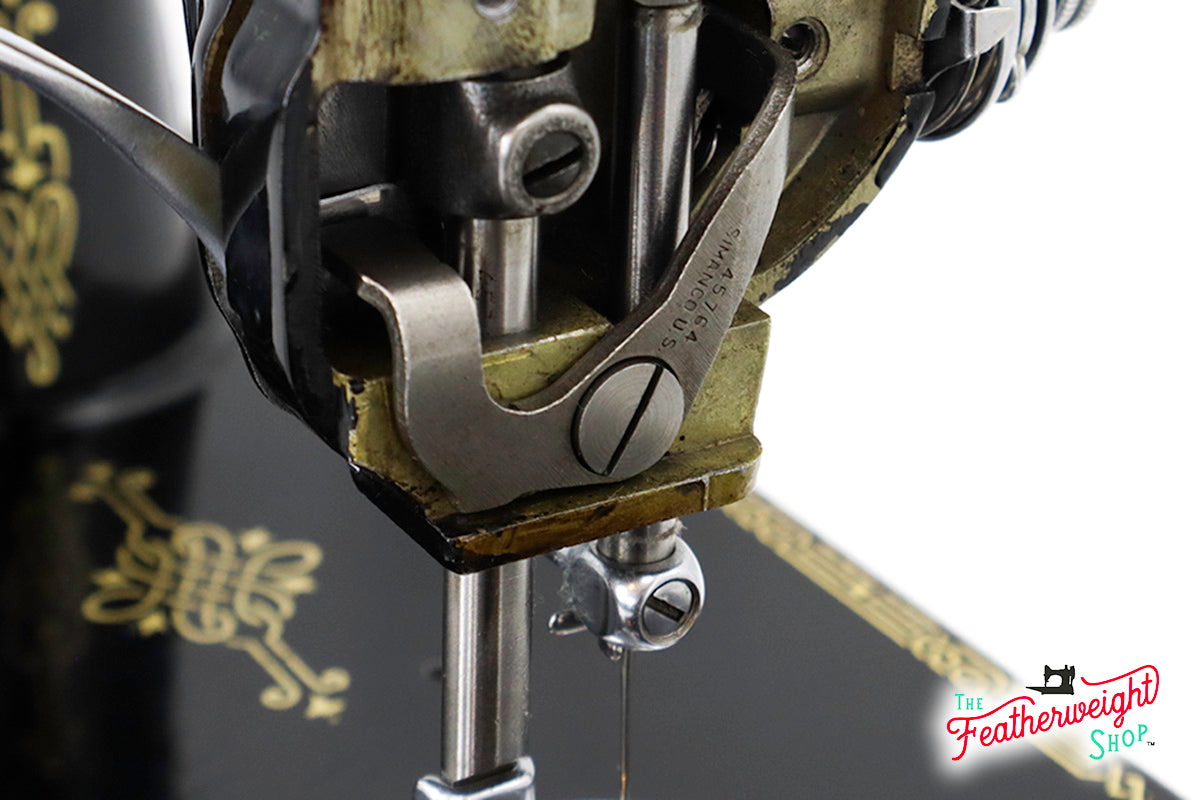 Presser Bar Releasing Lever and Spring, Singer Featherweight (Vintage Original)