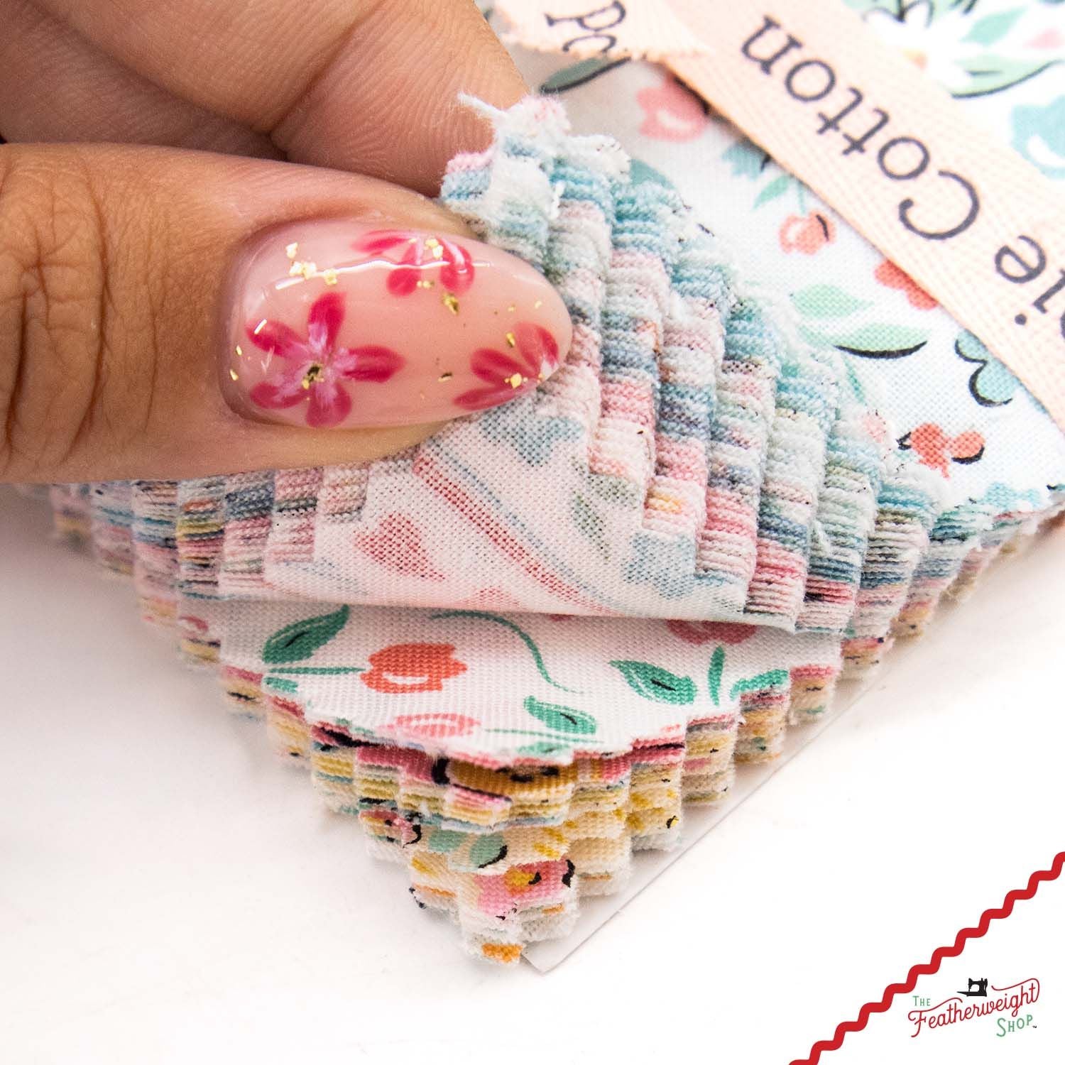 Fabric, Granny's Sewing Room by Sheri McCulley for Poppie Cotton - 5" Stacker