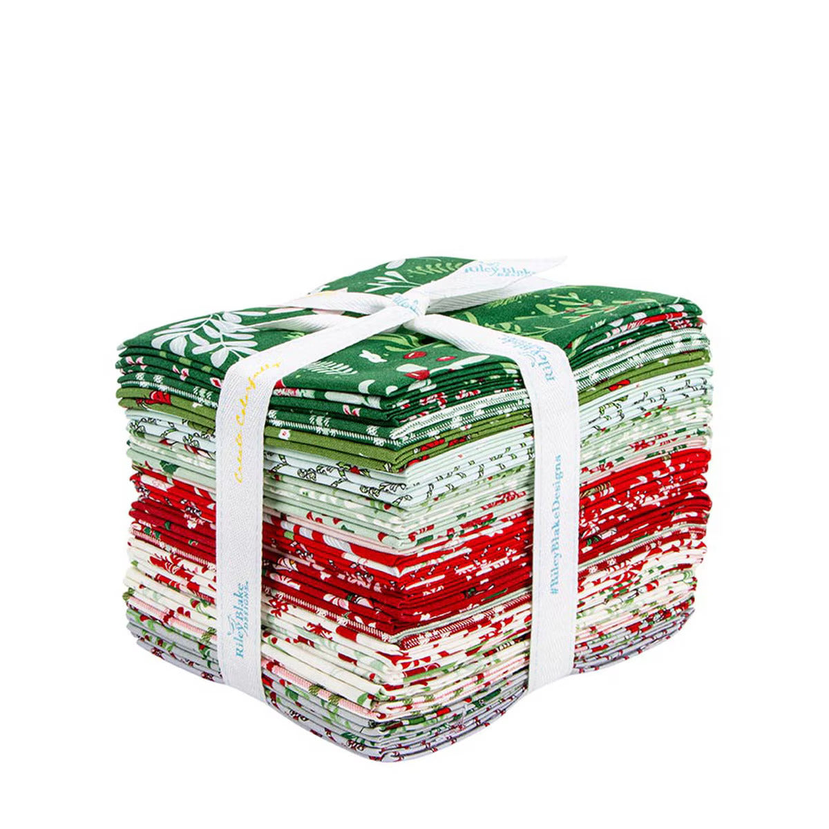 Fabric, Mistletoe and Holly - FAT QUARTER BUNDLE