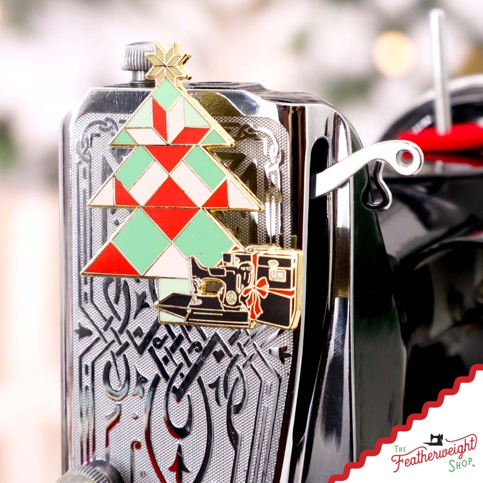 Needle Minder, PIN PAL - Featherweight Quilt Block Christmas TREE