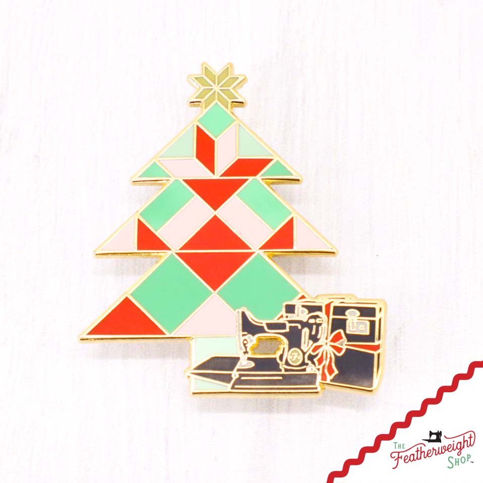 Needle Minder, PIN PAL - Featherweight Quilt Block Christmas TREE