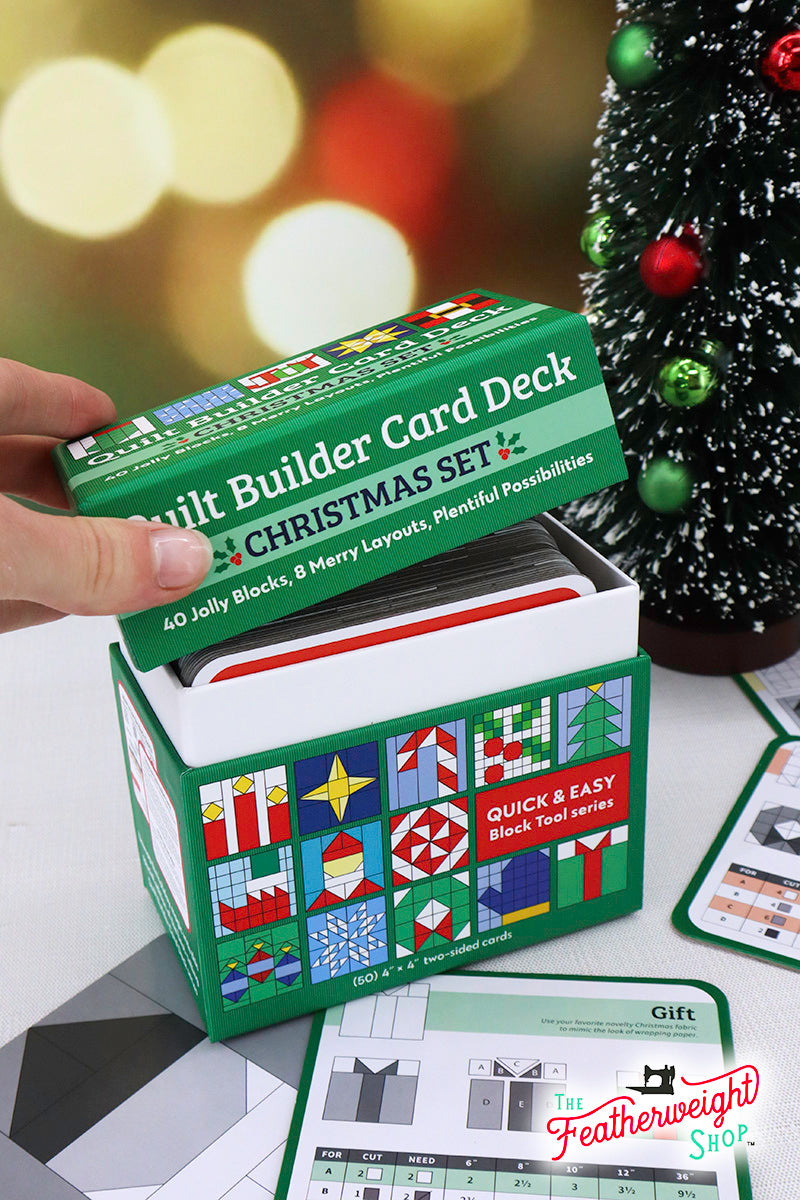 PATTERN BLOCK SET, Quilt Builder Card Deck Christmas