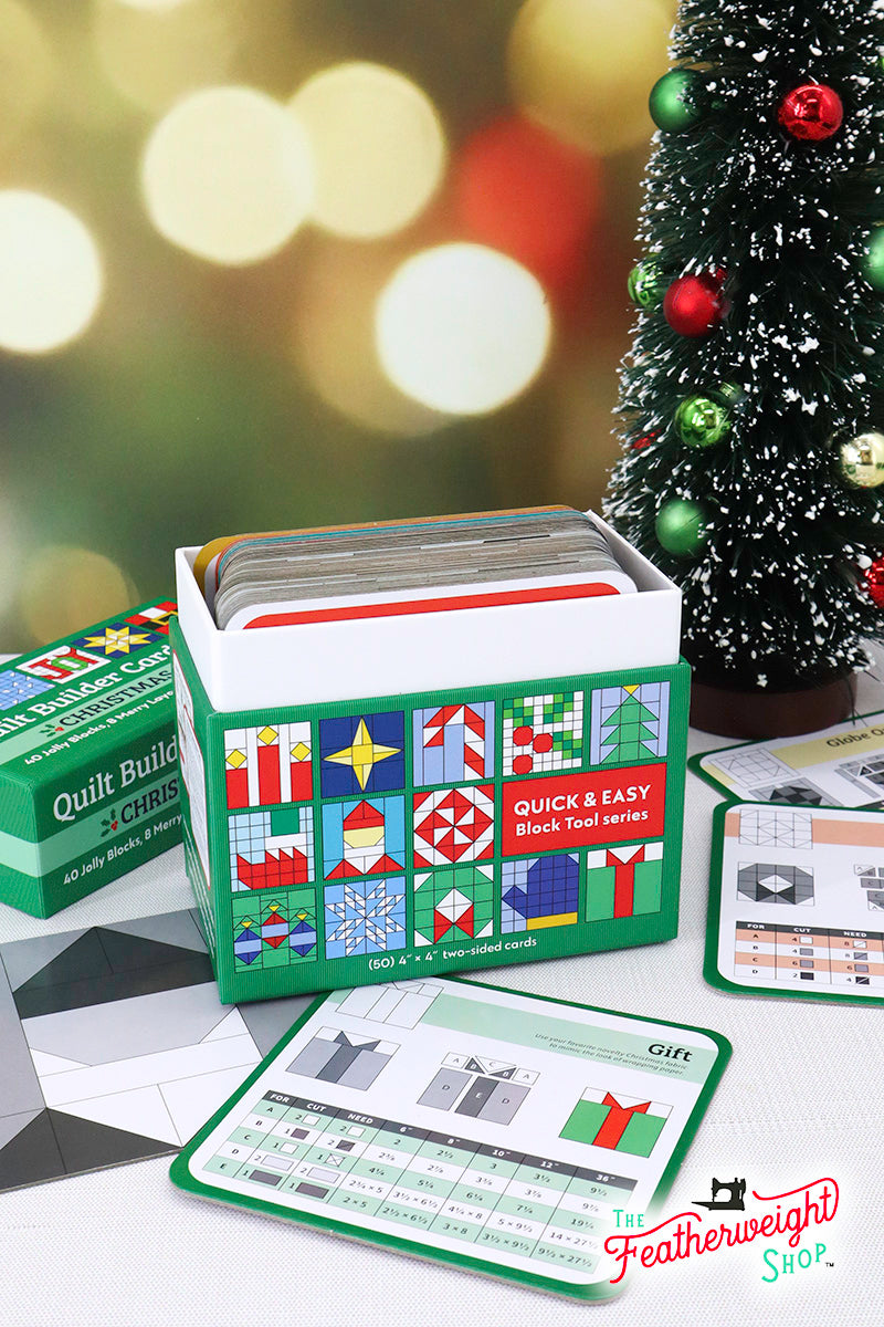PATTERN BLOCK SET, Quilt Builder Card Deck Christmas