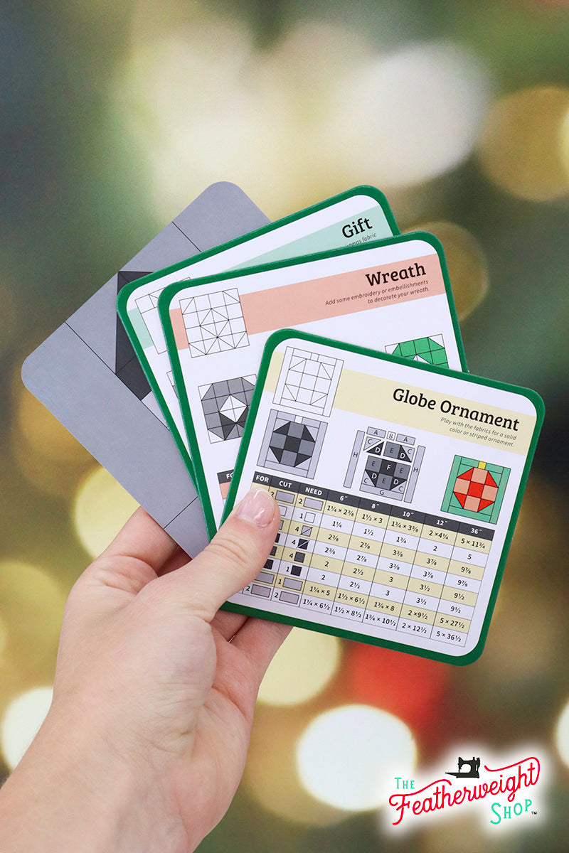 PATTERN BLOCK SET, Quilt Builder Card Deck Christmas