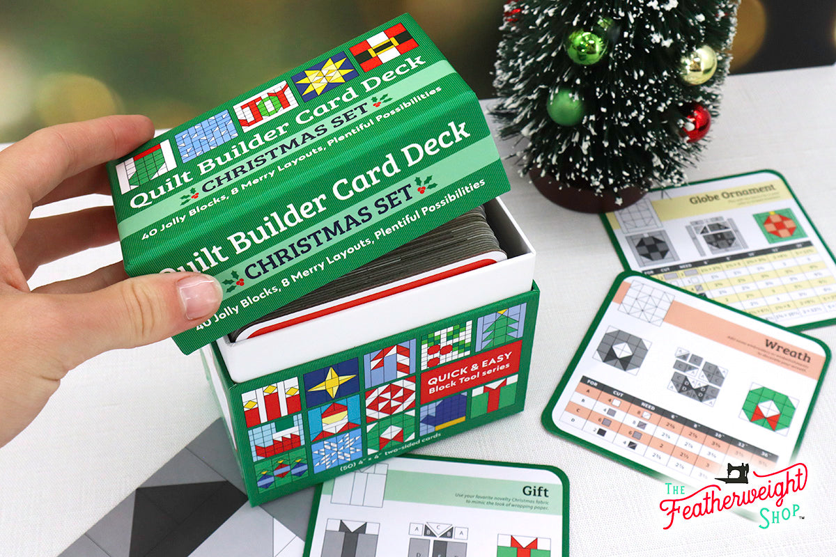PATTERN BLOCK SET, Quilt Builder Card Deck Christmas