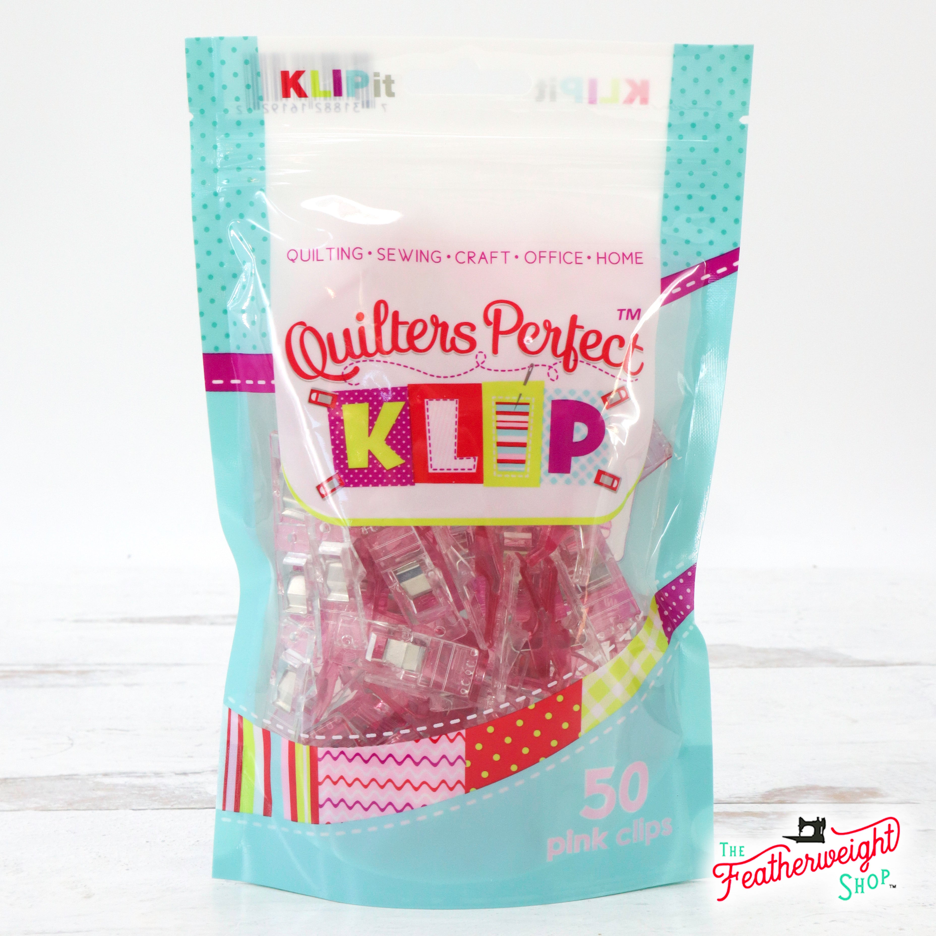 Quilter Perfect Klips, Box of 50 ct. - PINK