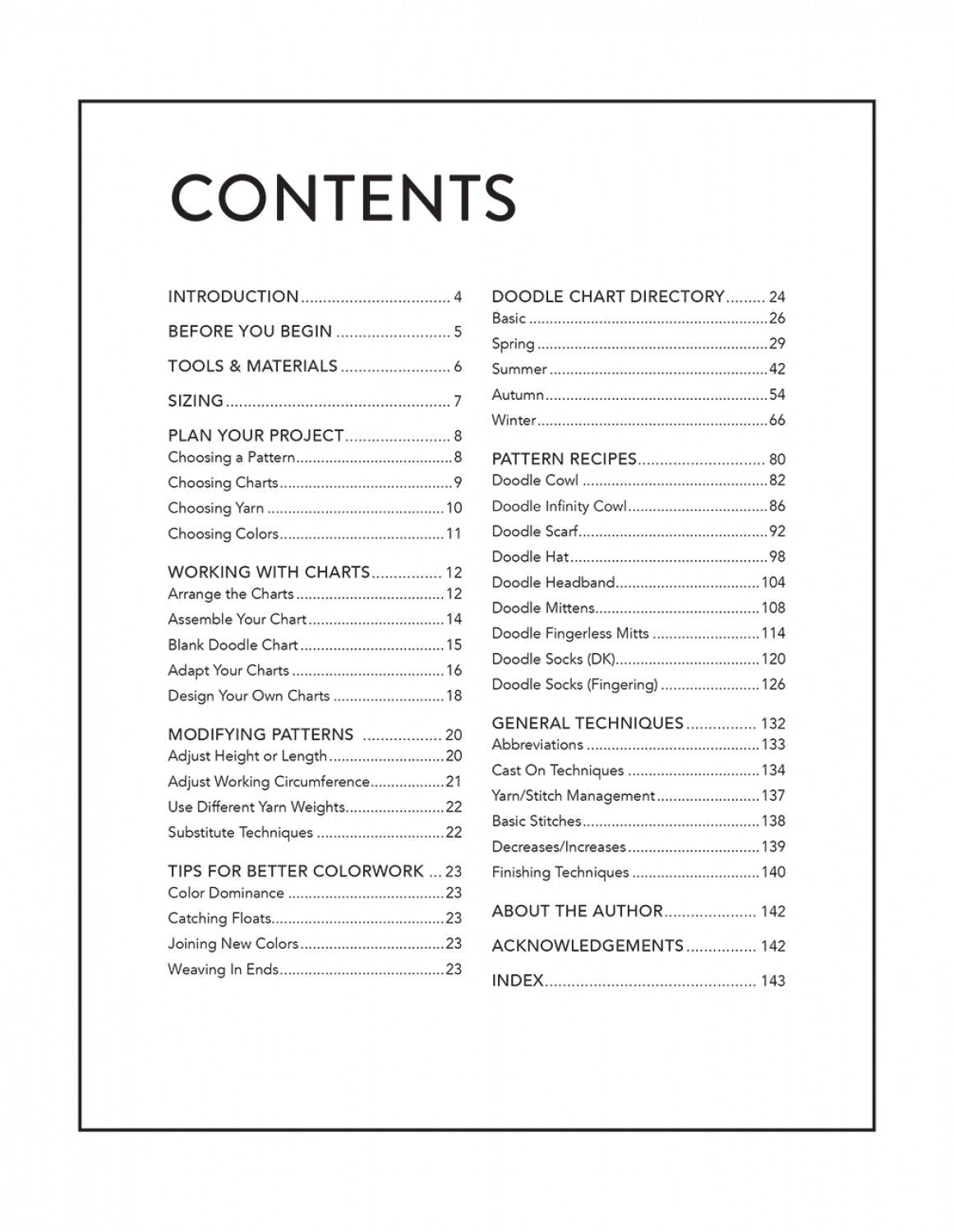 PATTERN BOOK, DOODLE KNIT DIRECTORY by Jamie Lomax