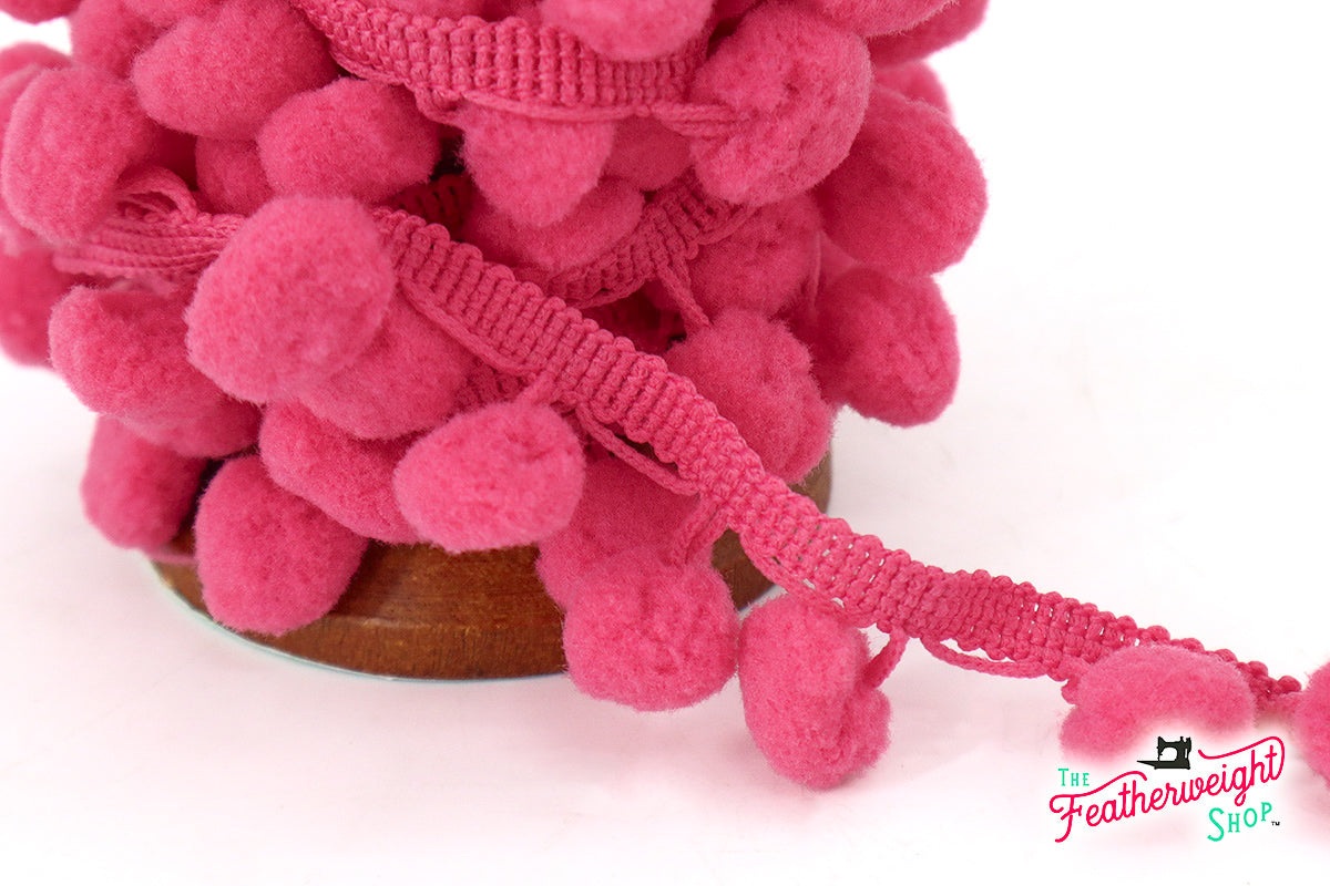 Pom-Pom Trim, ROSE PINK 1/2