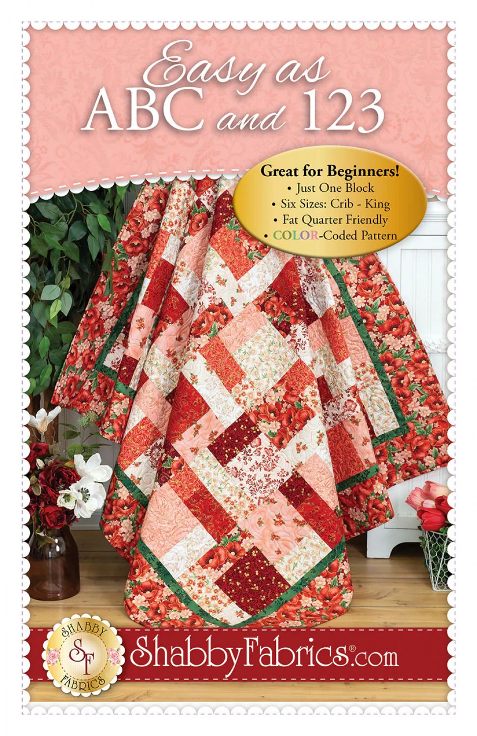 PATTERN, EASY AS ABC and 123 Quilt by Shabby Fabrics