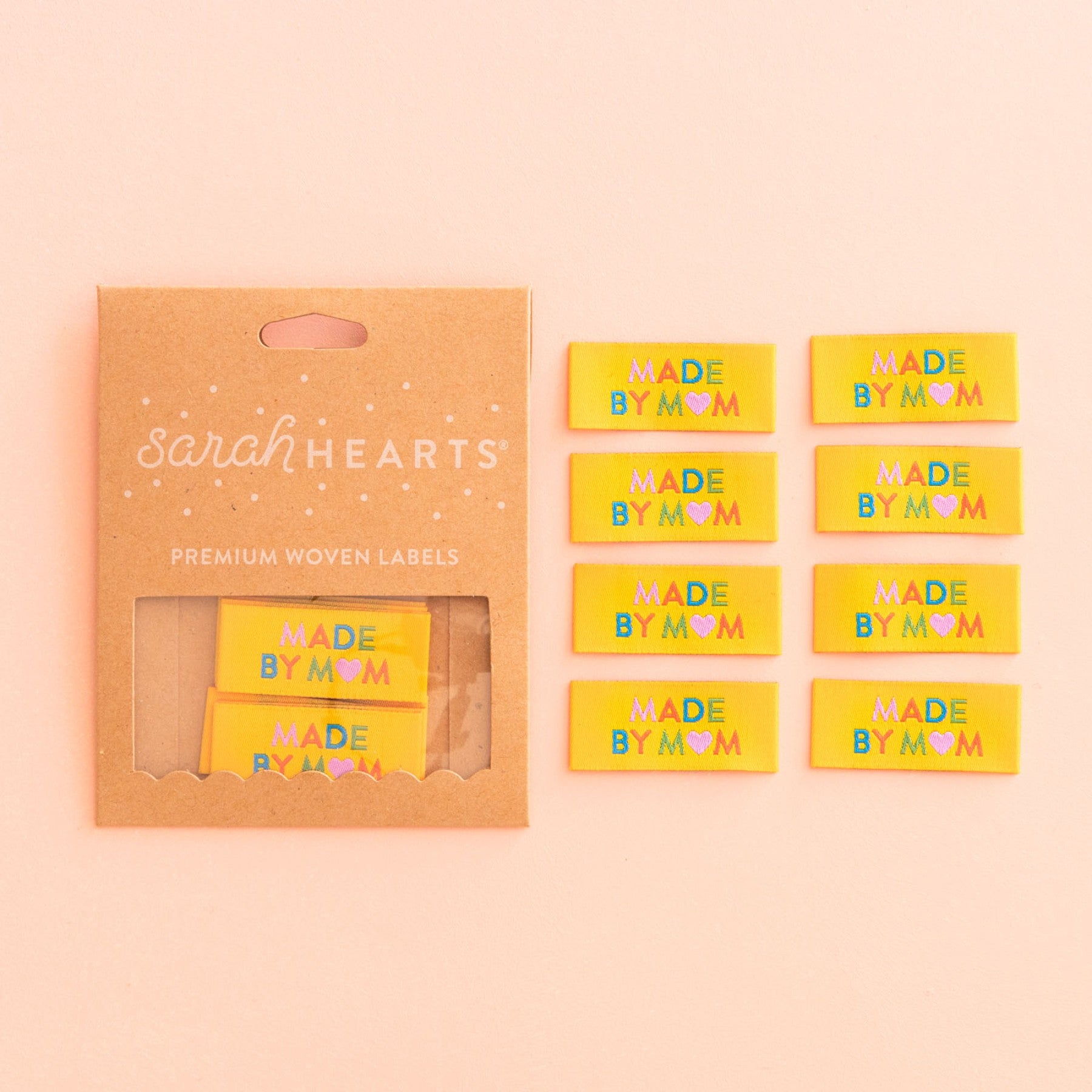 Labels, MADE BY MOM Quilt Woven Sew-In Tags by Sarah Hearts