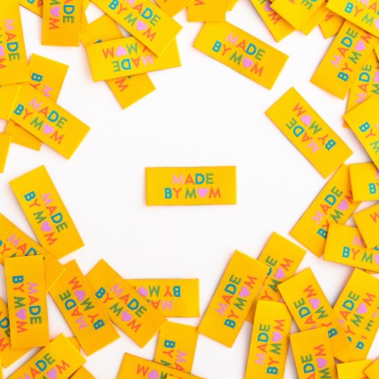 Labels, MADE BY MOM Quilt Woven Sew-In Tags by Sarah Hearts