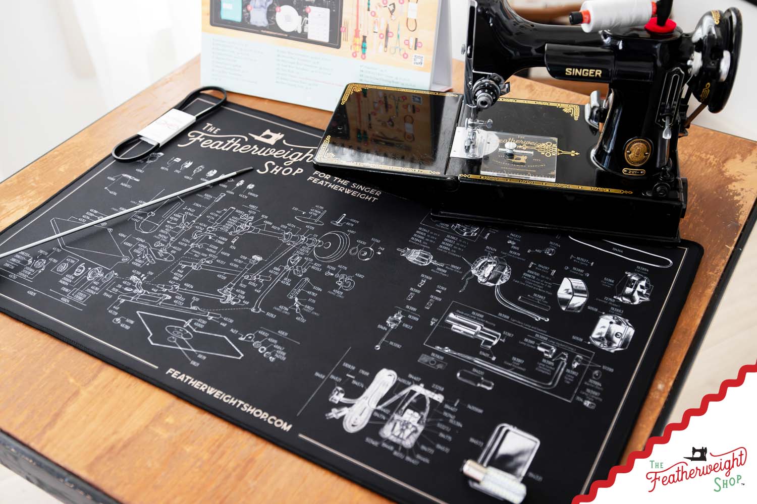 Servicing Mat, Featherweight Schematic