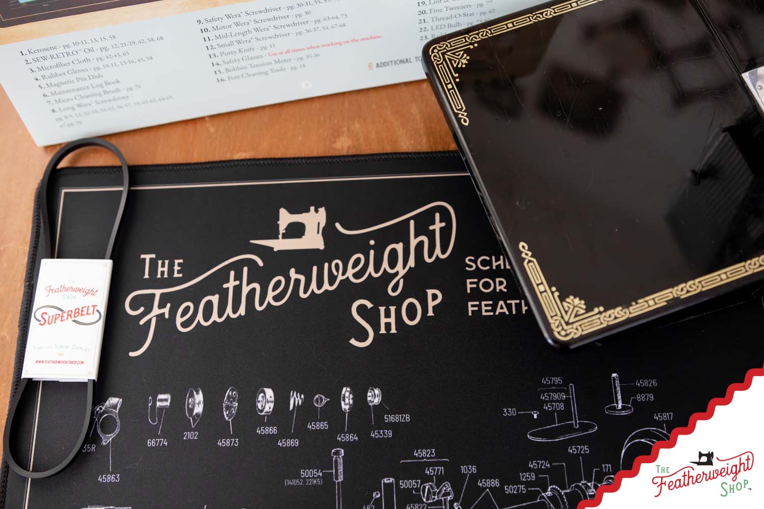 Servicing Mat, Featherweight Schematic