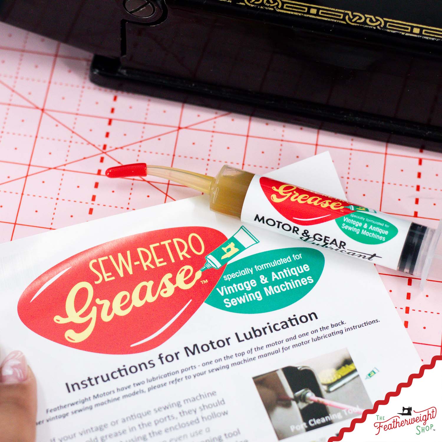 SEW-RETRO Grease, Motor & Gear Lubricant for Vintage and Antique Sewing Machines