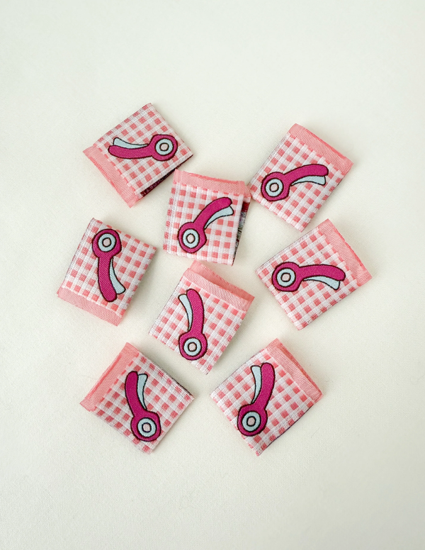 Labels, Rotary Cutter Woven Sew-In Tags by Minki Kim