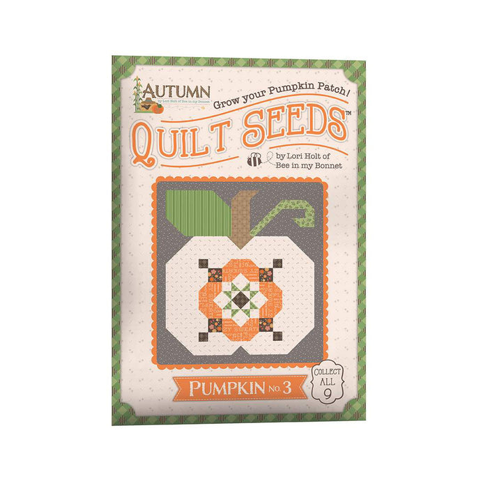 PATTERN, Autumn Quilt Seeds ~ Pumpkin No. 3 Block by Lori Holt