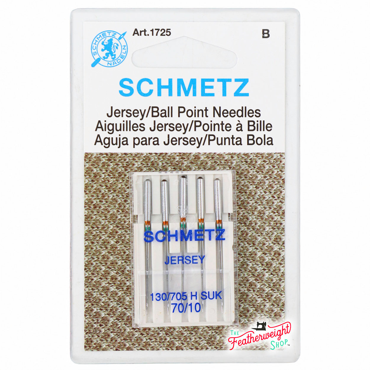 k*a様 needles×Keboz track punt Poly Smoot Schmetz Sewing Needles Jersey Ball Point, 5pk 70/10 – The Singer