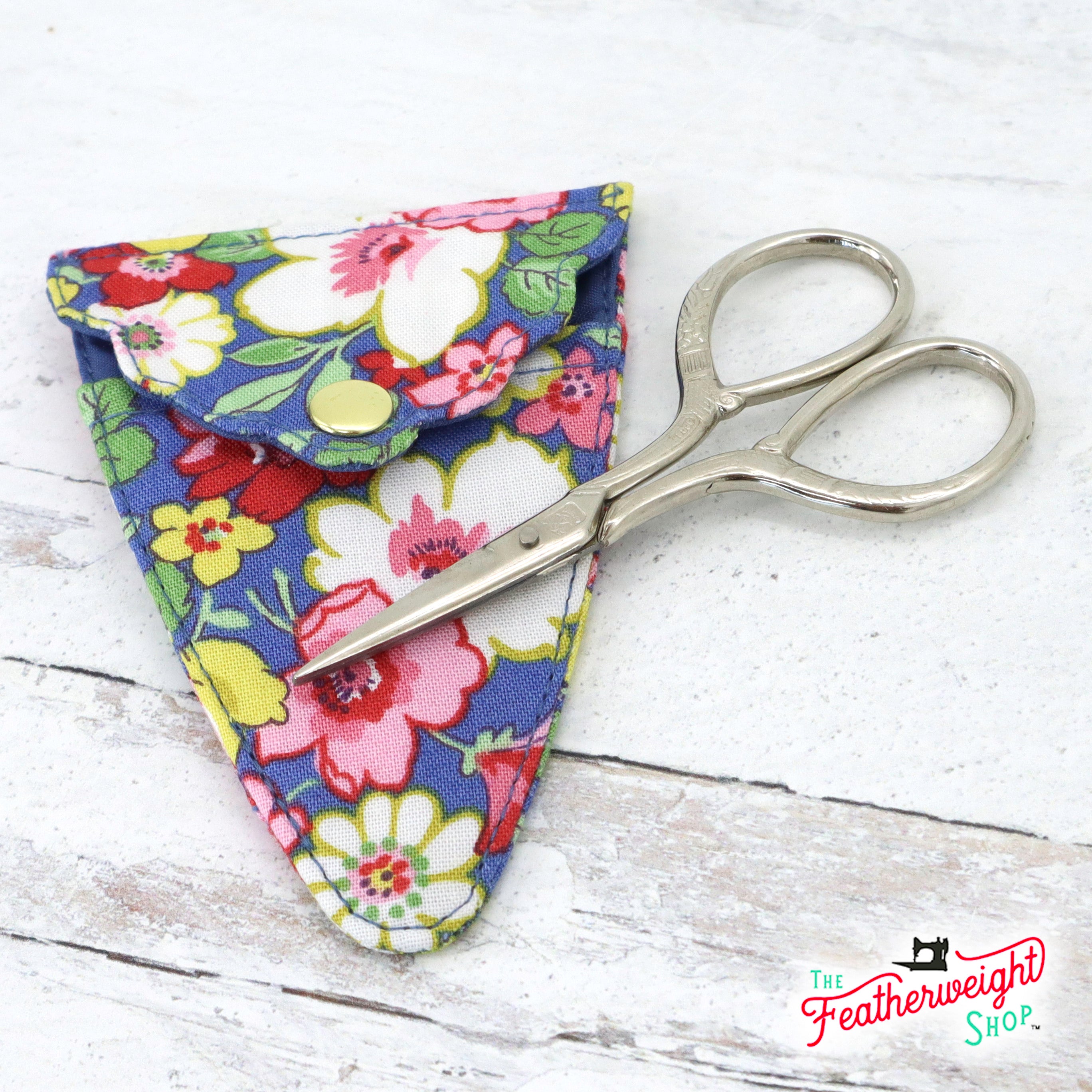 Scissors with Sheath by Liberty Fabrics - Blue Hedgerow Bloom