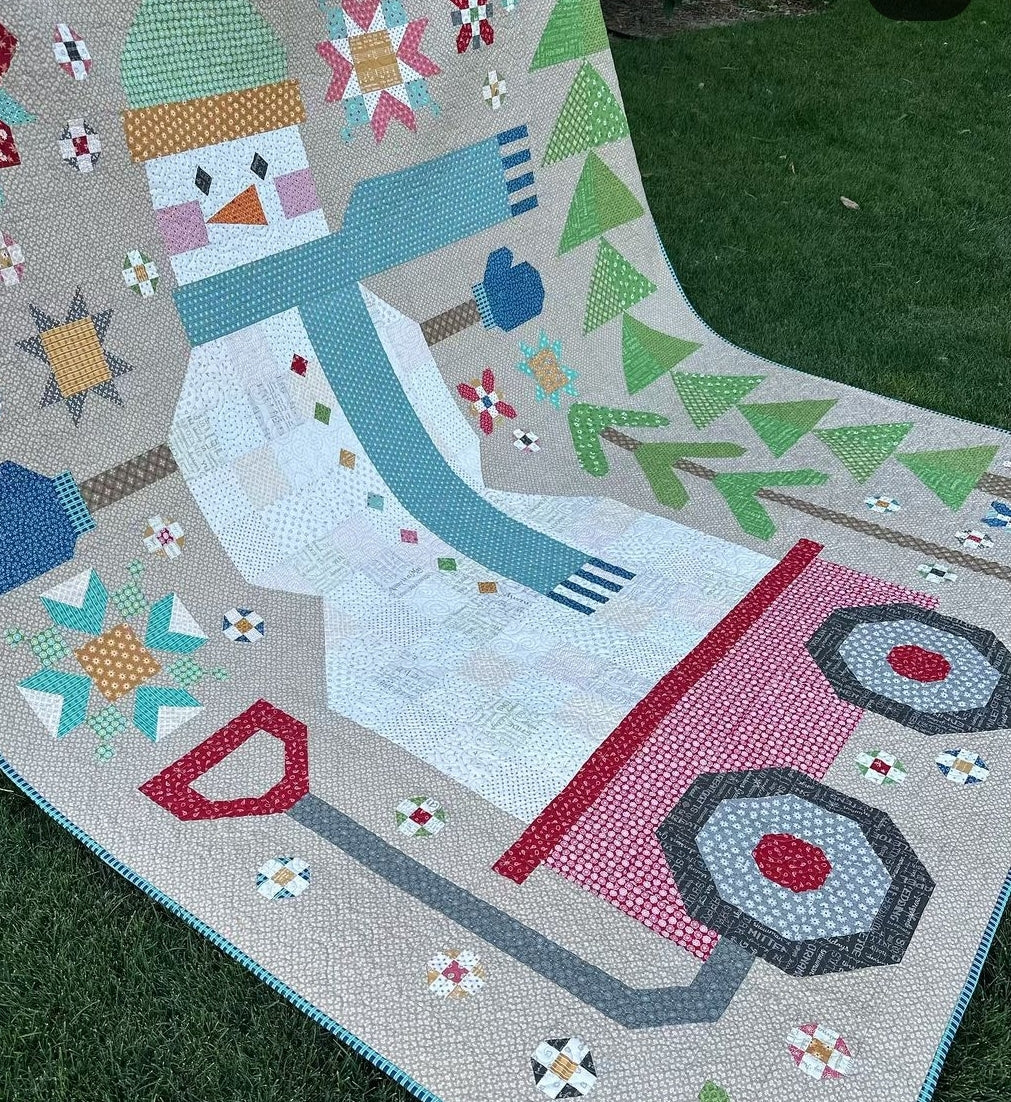 PATTERN, The Quilted Snowman Quilt Pattern by Lori Holt