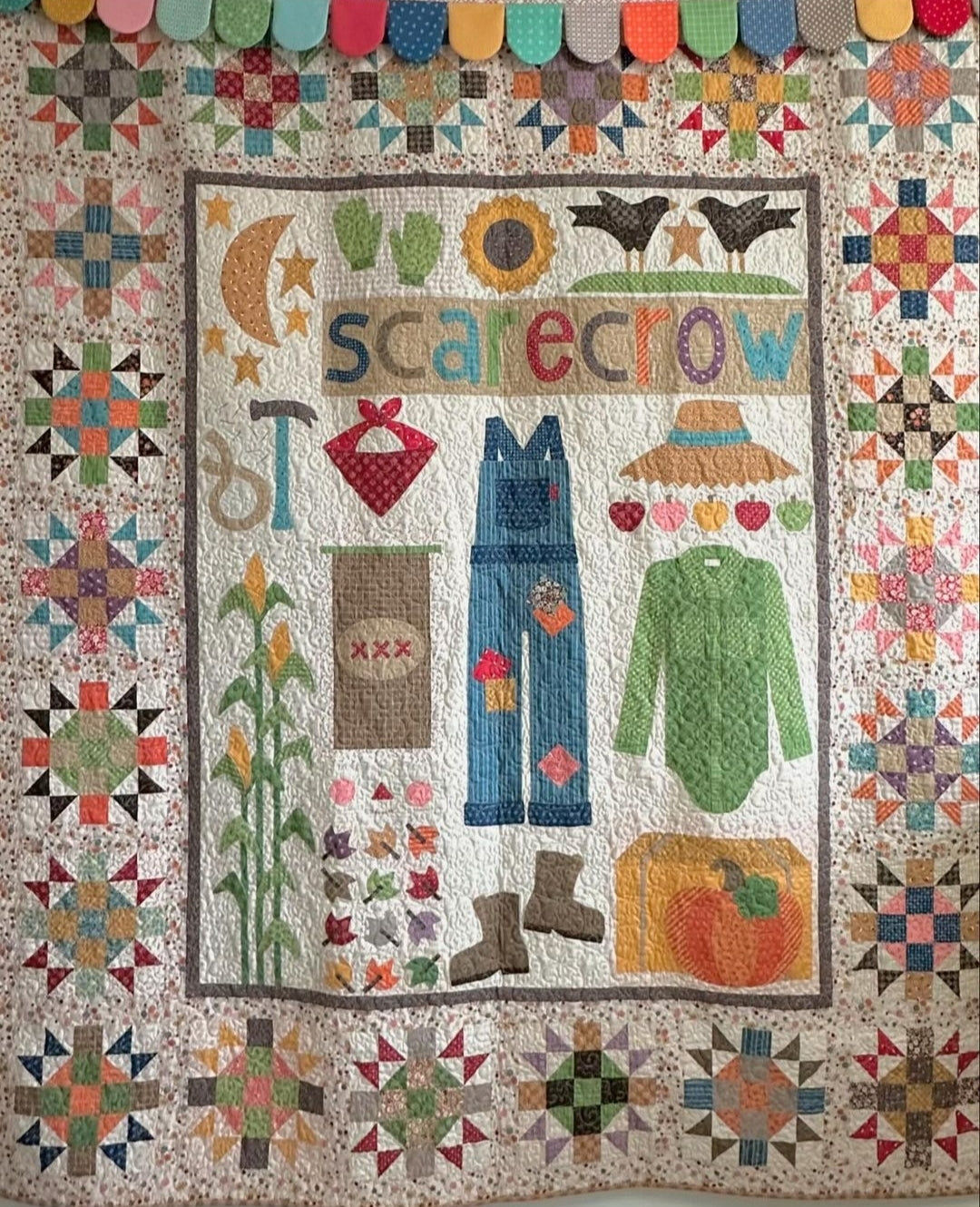 Sew Simple Shapes, How to Build a SCARECROW by Lori Holt of Bee in My Bonnet