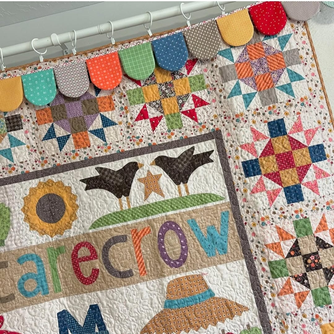 Sew Simple Shapes, How to Build a SCARECROW by Lori Holt of Bee in My Bonnet