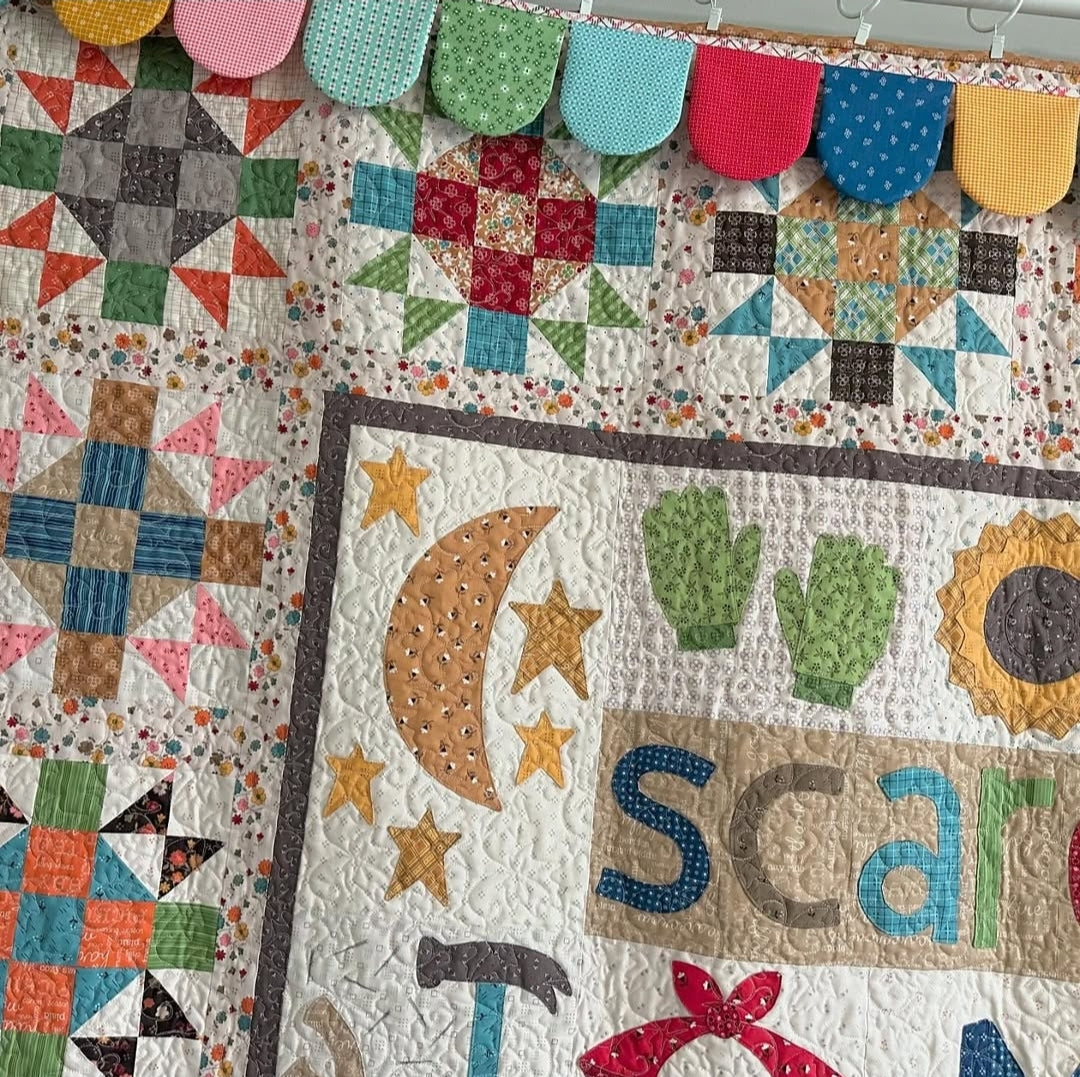 Sew Simple Shapes, How to Build a SCARECROW by Lori Holt of Bee in My Bonnet