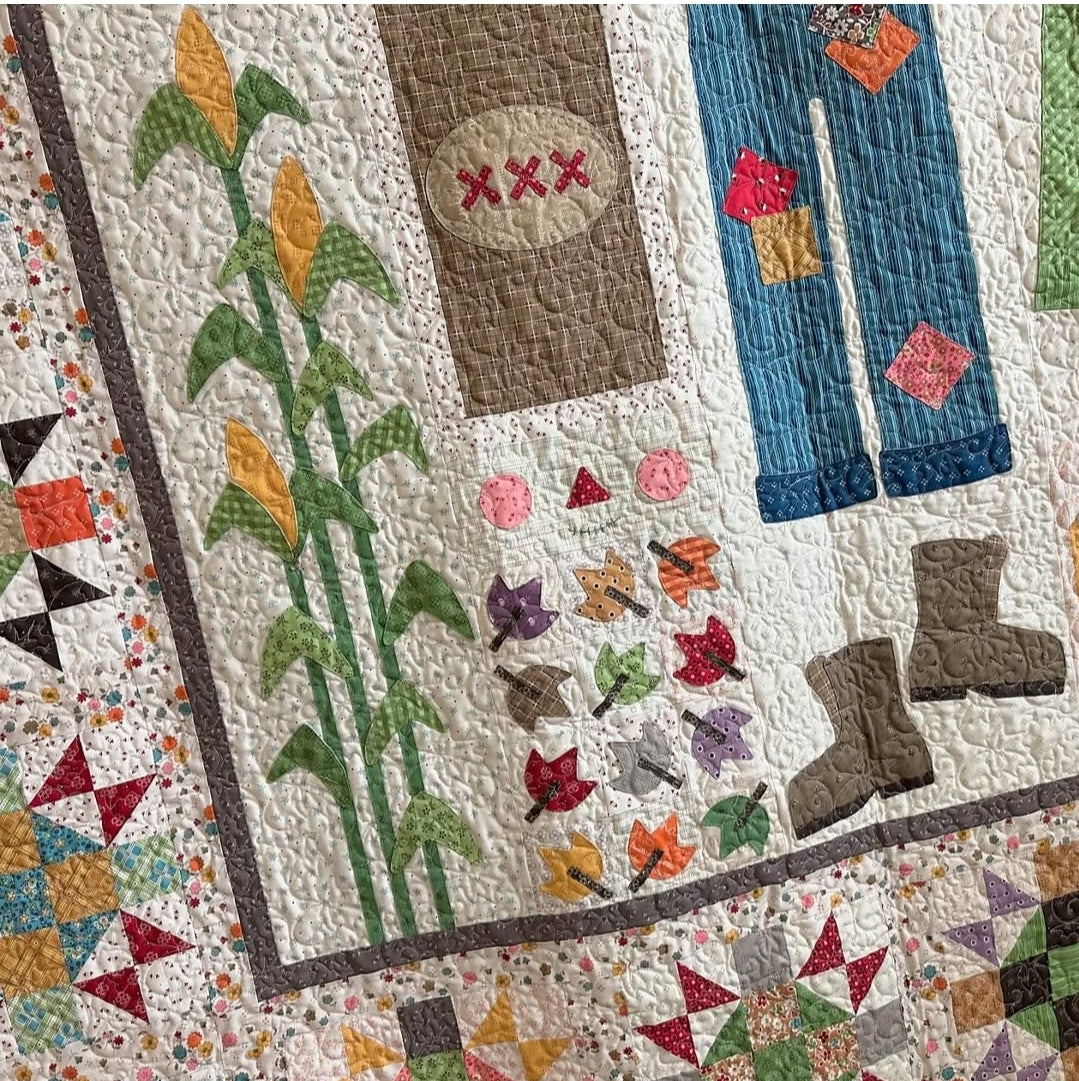 Sew Simple Shapes, How to Build a SCARECROW by Lori Holt of Bee in My Bonnet