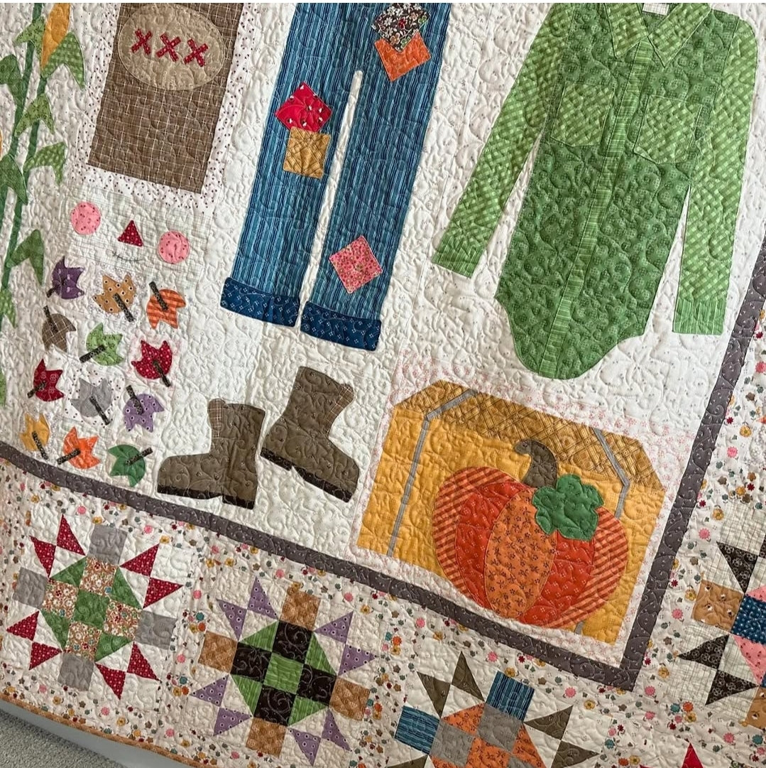 Sew Simple Shapes, How to Build a SCARECROW by Lori Holt of Bee in My Bonnet