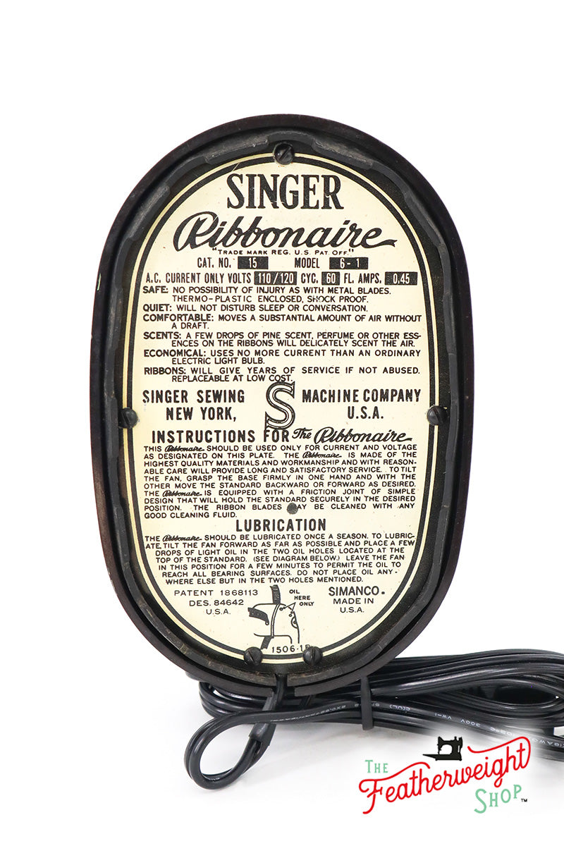 Ribbon Fan, Singer (Vintage Original) RARE