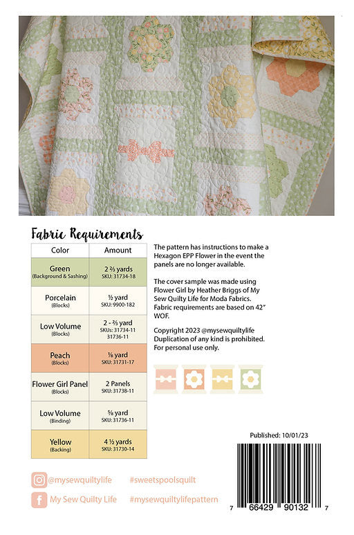 PATTERN, Sweet Spools Quilt By My Sew Quilty Life