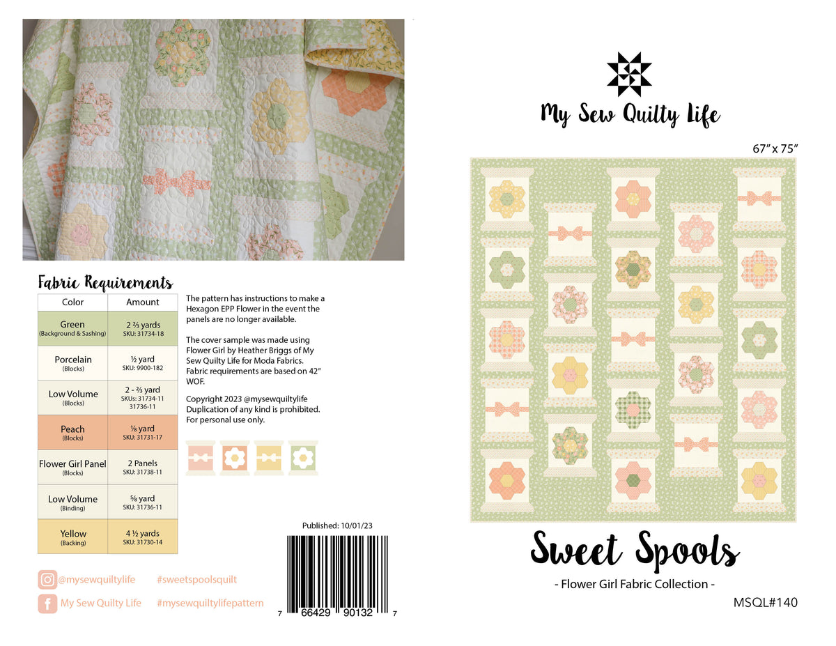 Pattern, Sweet Spools Quilt by My Sew Quilty Life (digital download ...