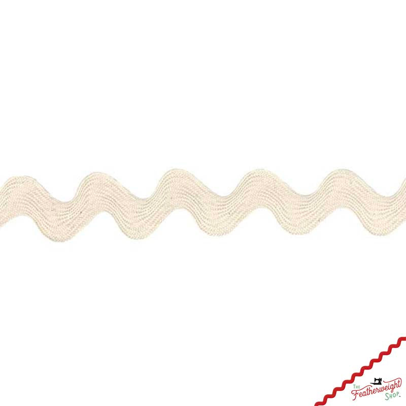 3/8" Inch IVORY Cotton RIC RAC from France (sold by the yard)