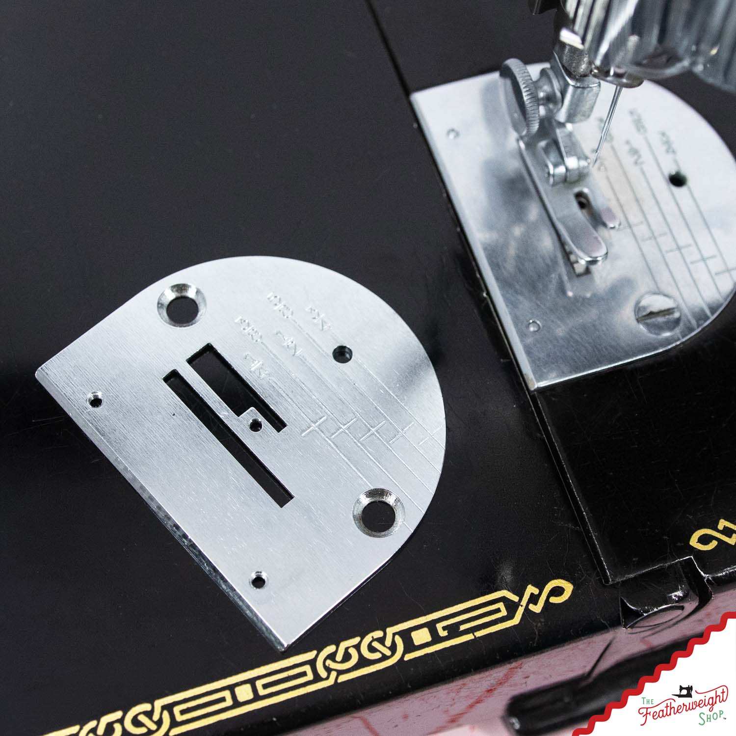 Premium Throat / Needle Plate, Graduated - Singer Featherweight Model 221
