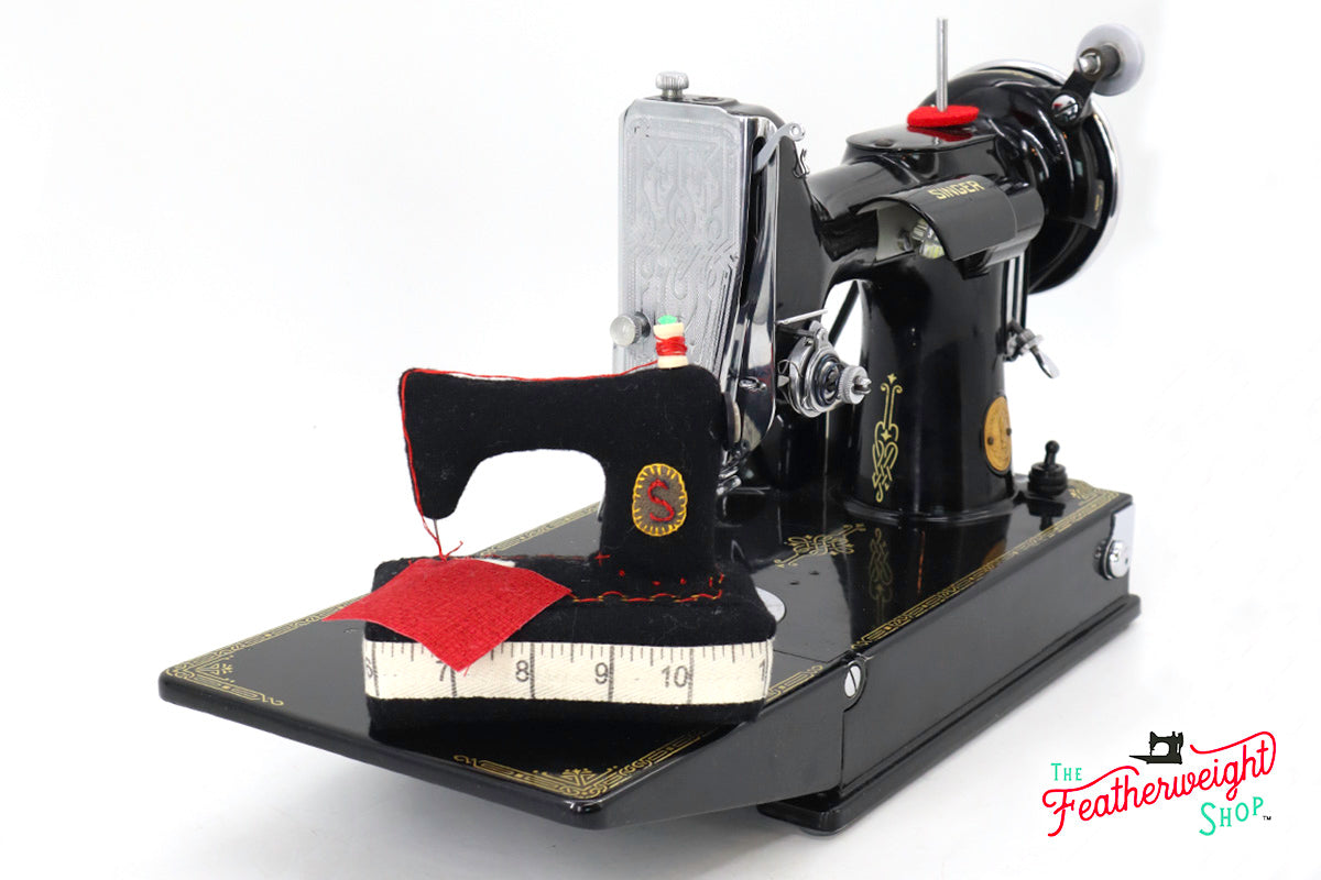 Kit, Wool Pin Cushion ~ Theresa's Old Black Singer Sewing Machine