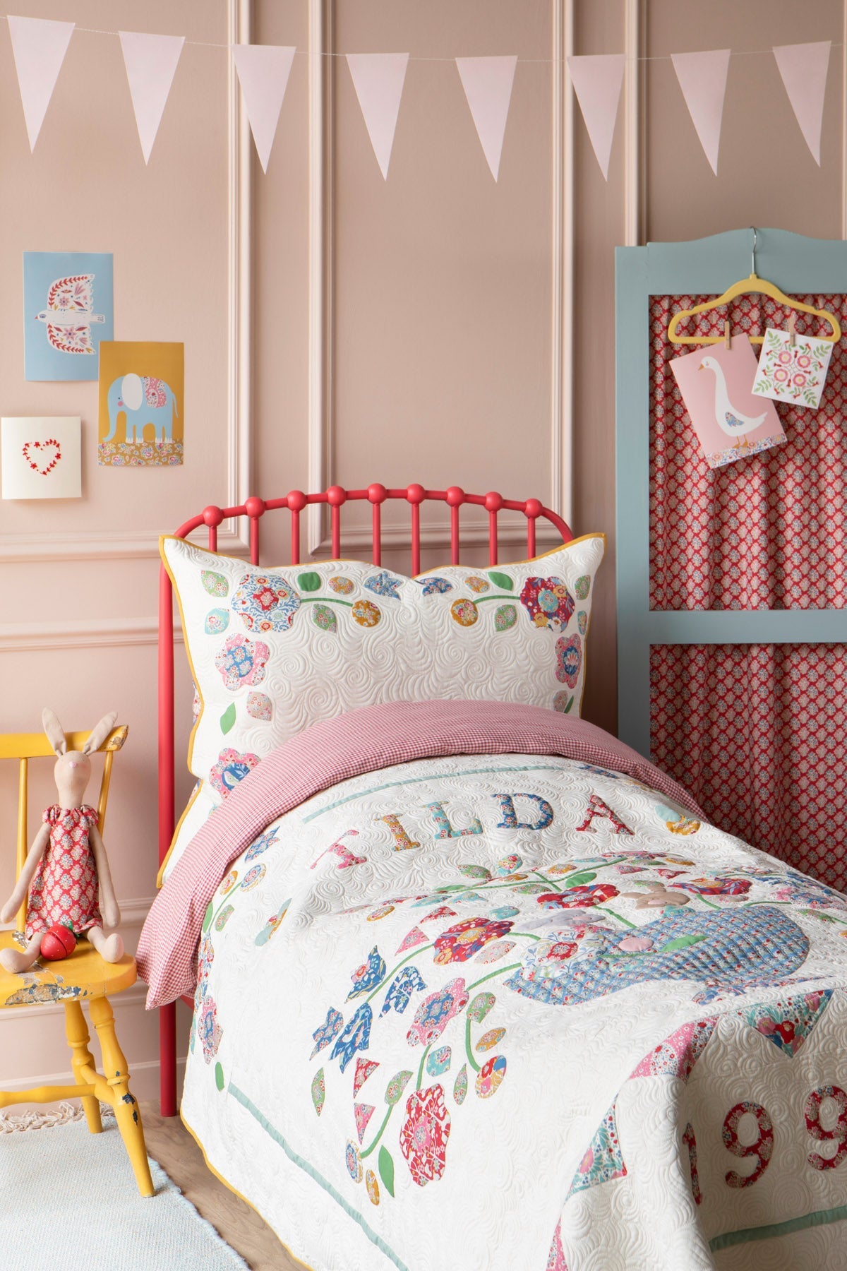 Fabric, Jubilee Collection by Tilda - SUE MUSTARD YELLOW (by the yard)