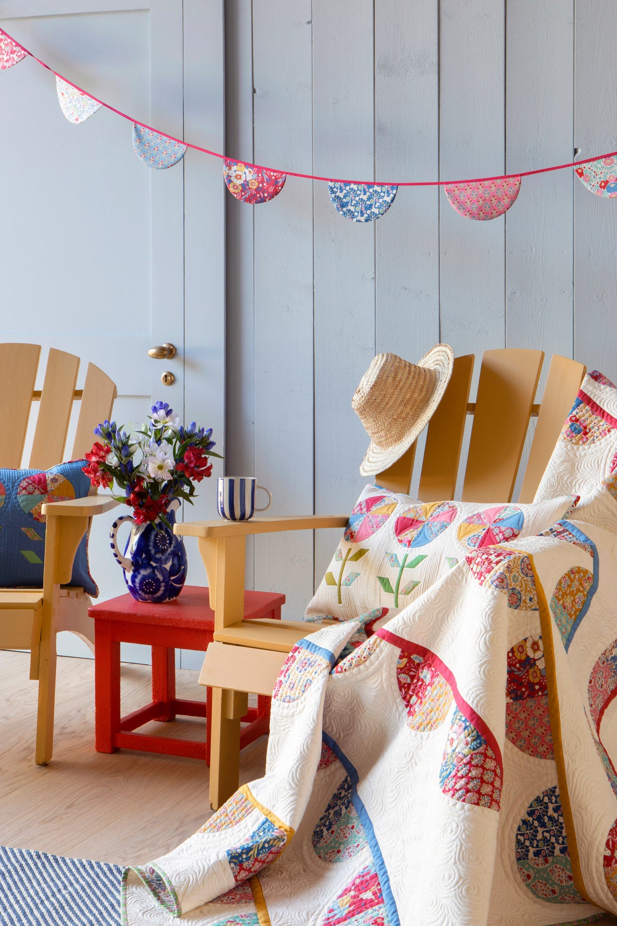 Fabric, Jubilee Collection by Tilda - SUE TEAL (by the yard)