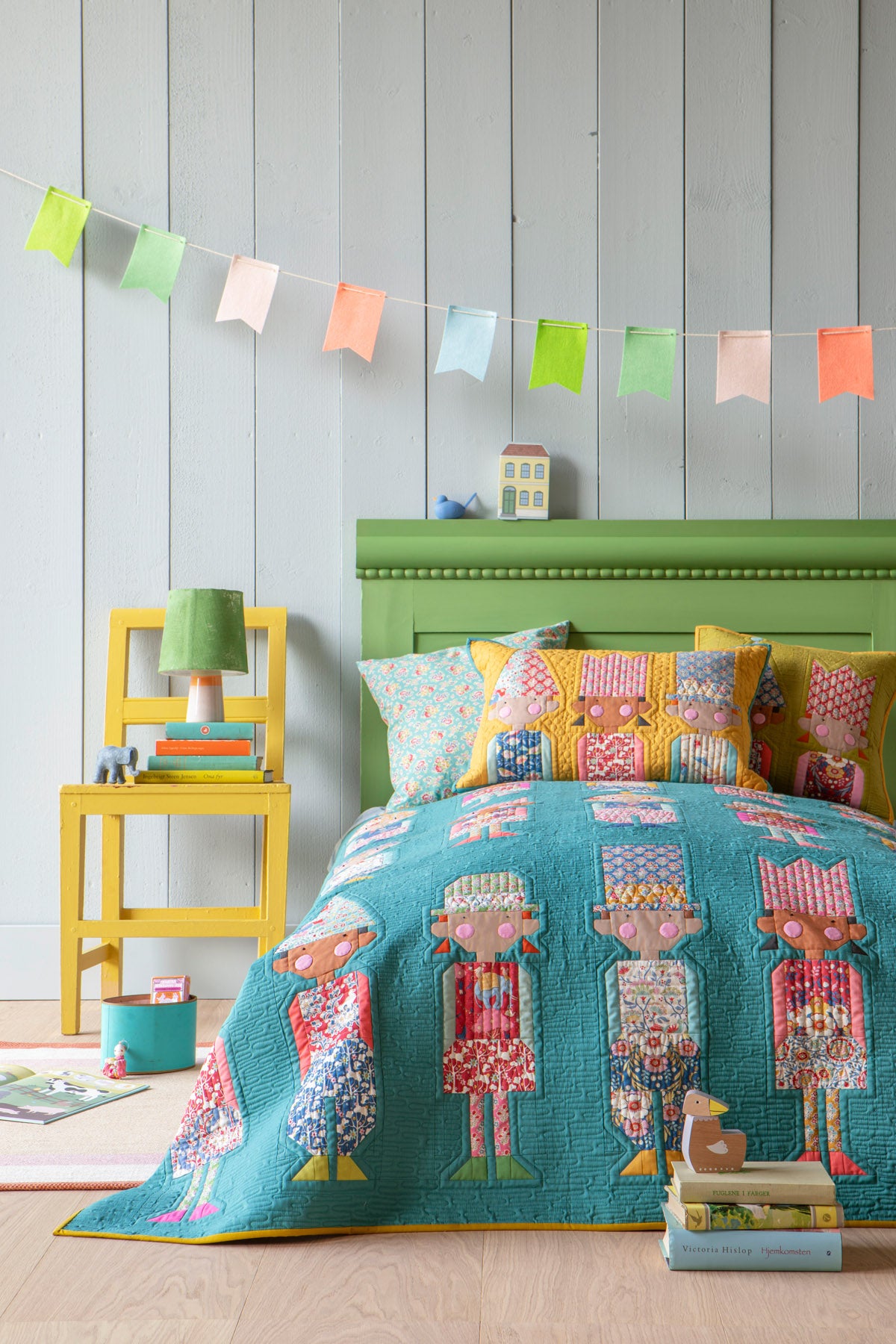 Fabric, Jubilee Collection by Tilda - SUE TEAL (by the yard)