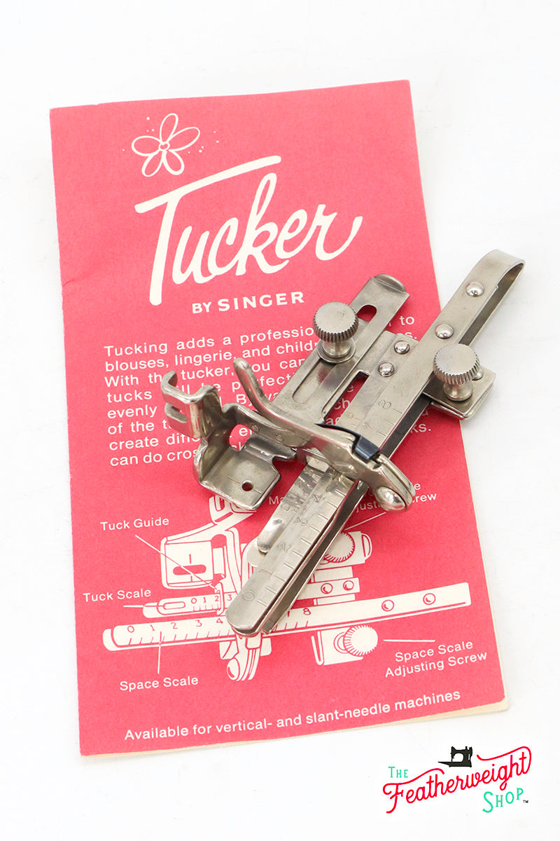 Tucker Pintuck Attachment, Singer (Vintage Original) - with Original Instruction Leaflet