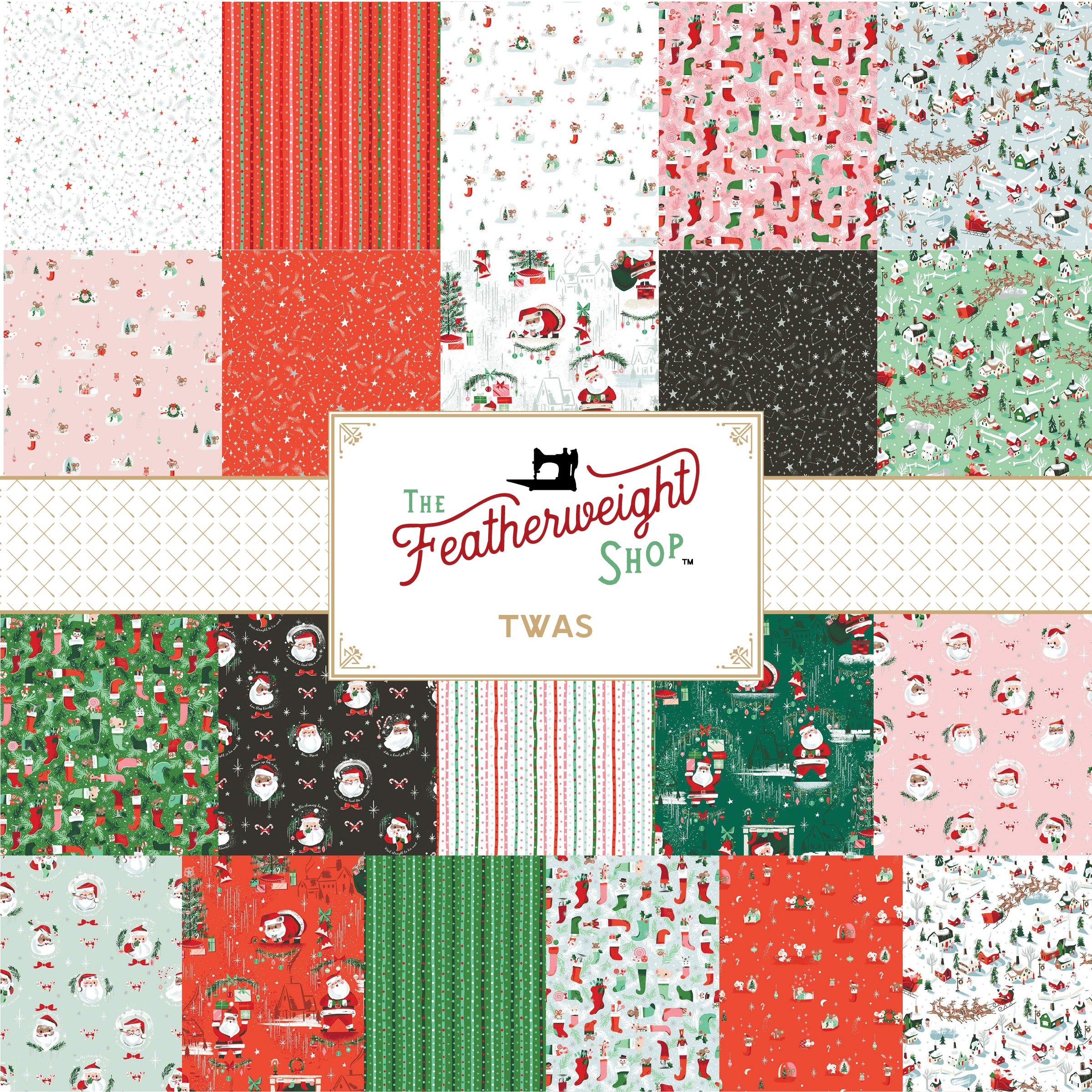 Fabric, Twas - 5" Stacker