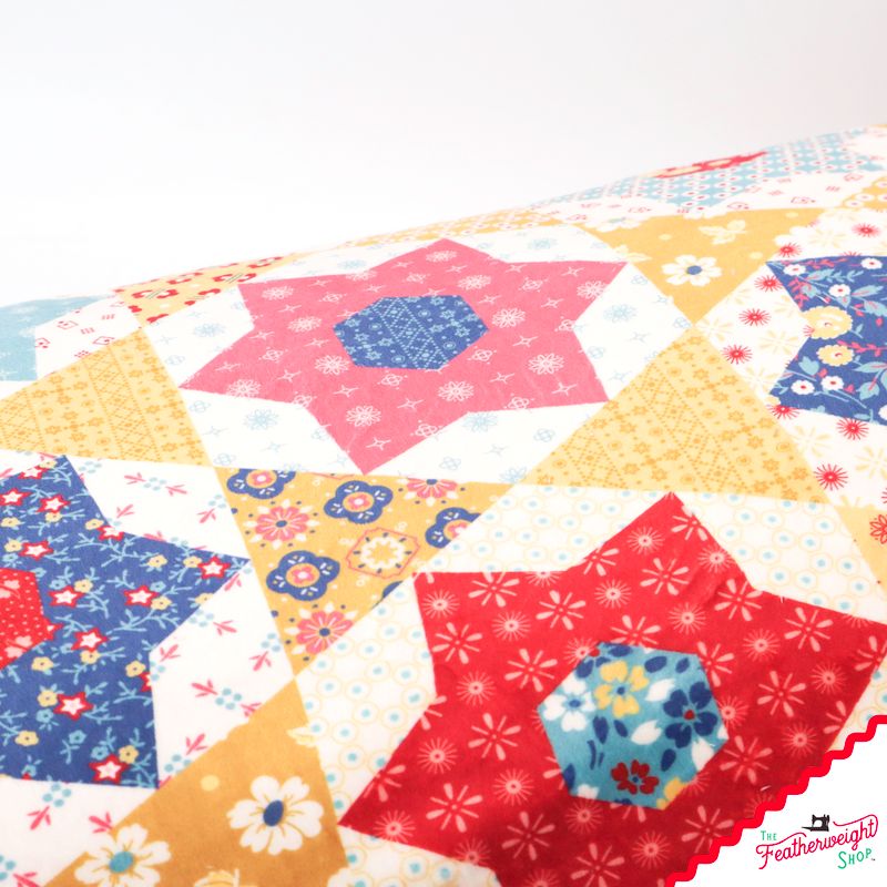 Fabric, Double Lush Velvet Americana Stars by Lori Holt (by the yard)