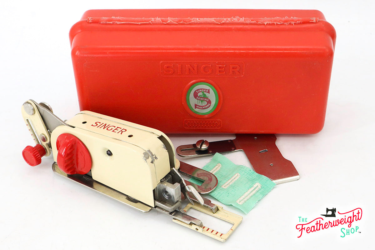 UK Cream Buttonholer Attachment, Vintage Singer