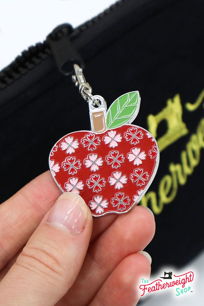 Keyring & Keychain Enamel Charm, APPLE Happy
