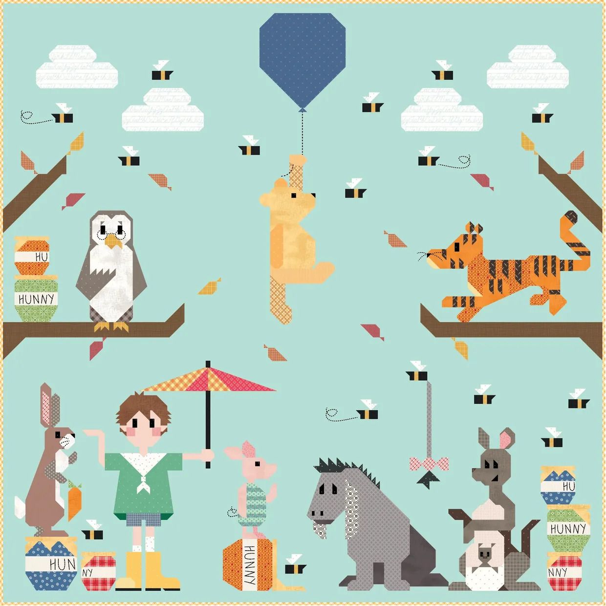 Quilt Kit, Boxed Set - 100 Acre Wood