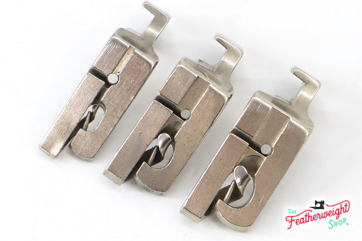 Singer Feller Hemmer Foot Attachment SET OF 3 - 1/16", 9/64" & 3/16" (Vintage Original)