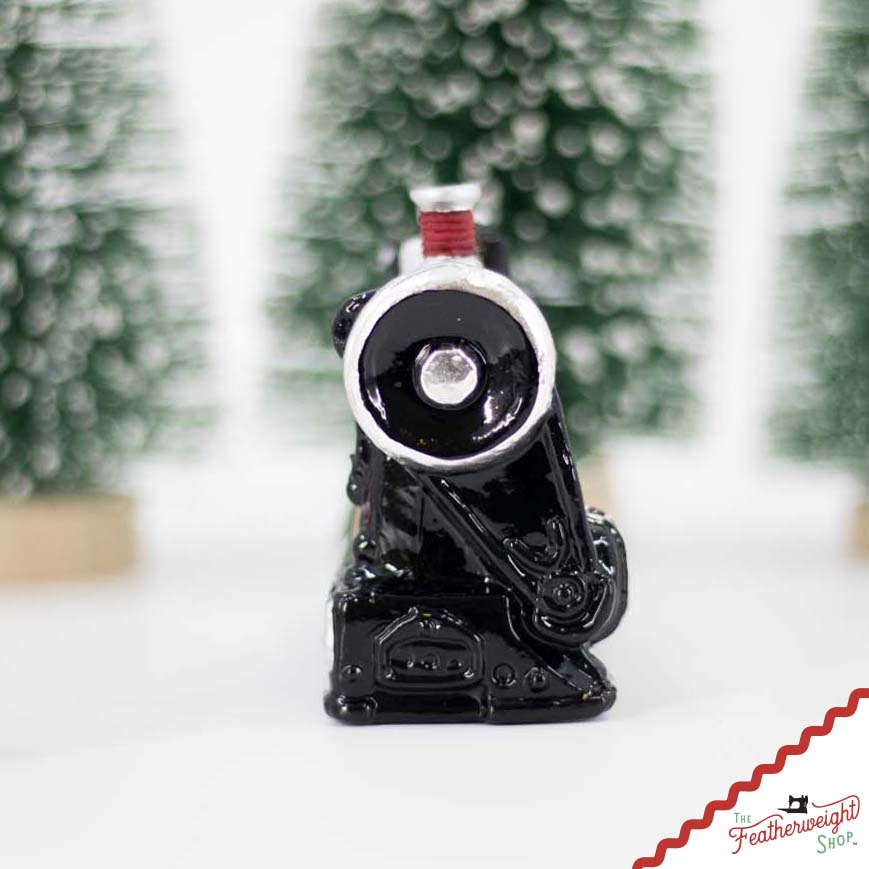 Christmas ORNAMENT, Singer Featherweight Blown Glass Collectible