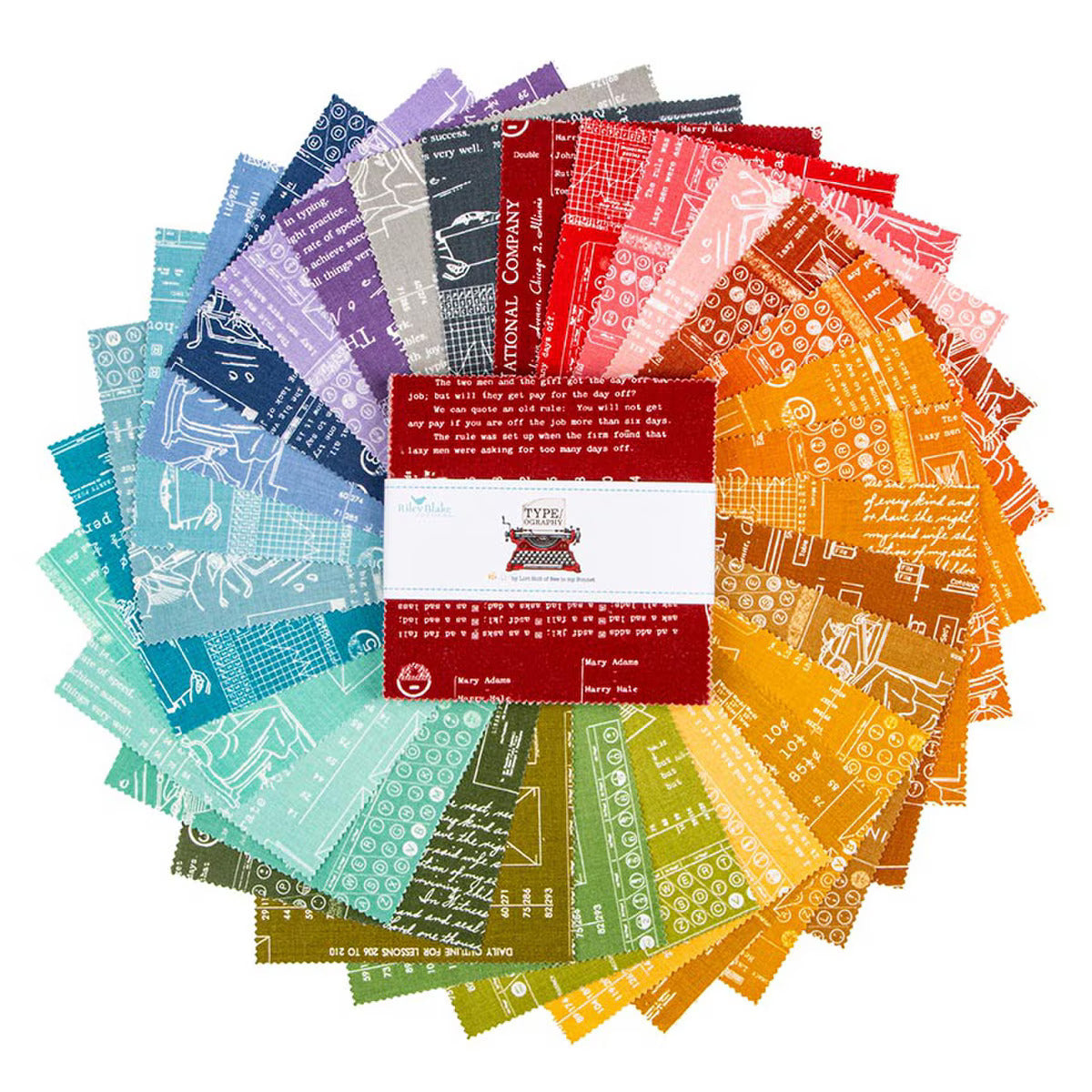 Fabric, TYPE/ography by Lori Holt - 5-INCH STACKER